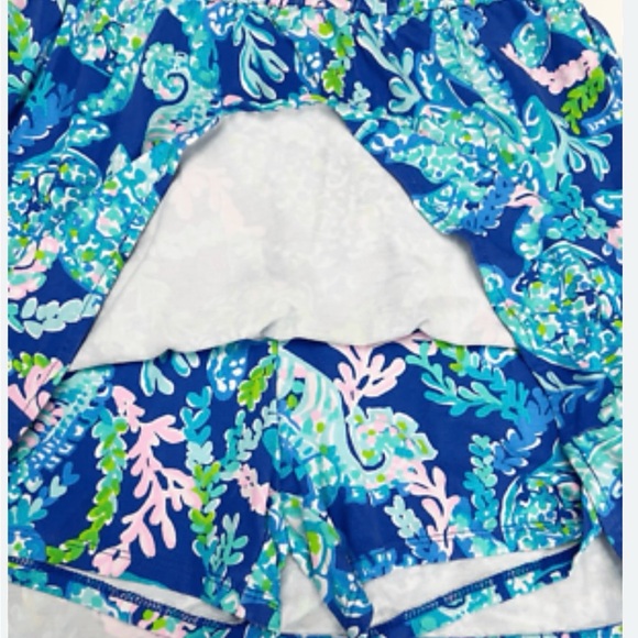 NWT Lilly Pulitzer Vibrant Parigi Skort Romper, Size Medium - Picture 12 of 15